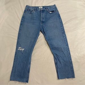 AGOLDE 90’s Pinch Waist Crop Jean in Navigate (Light Wash) - Size 32
